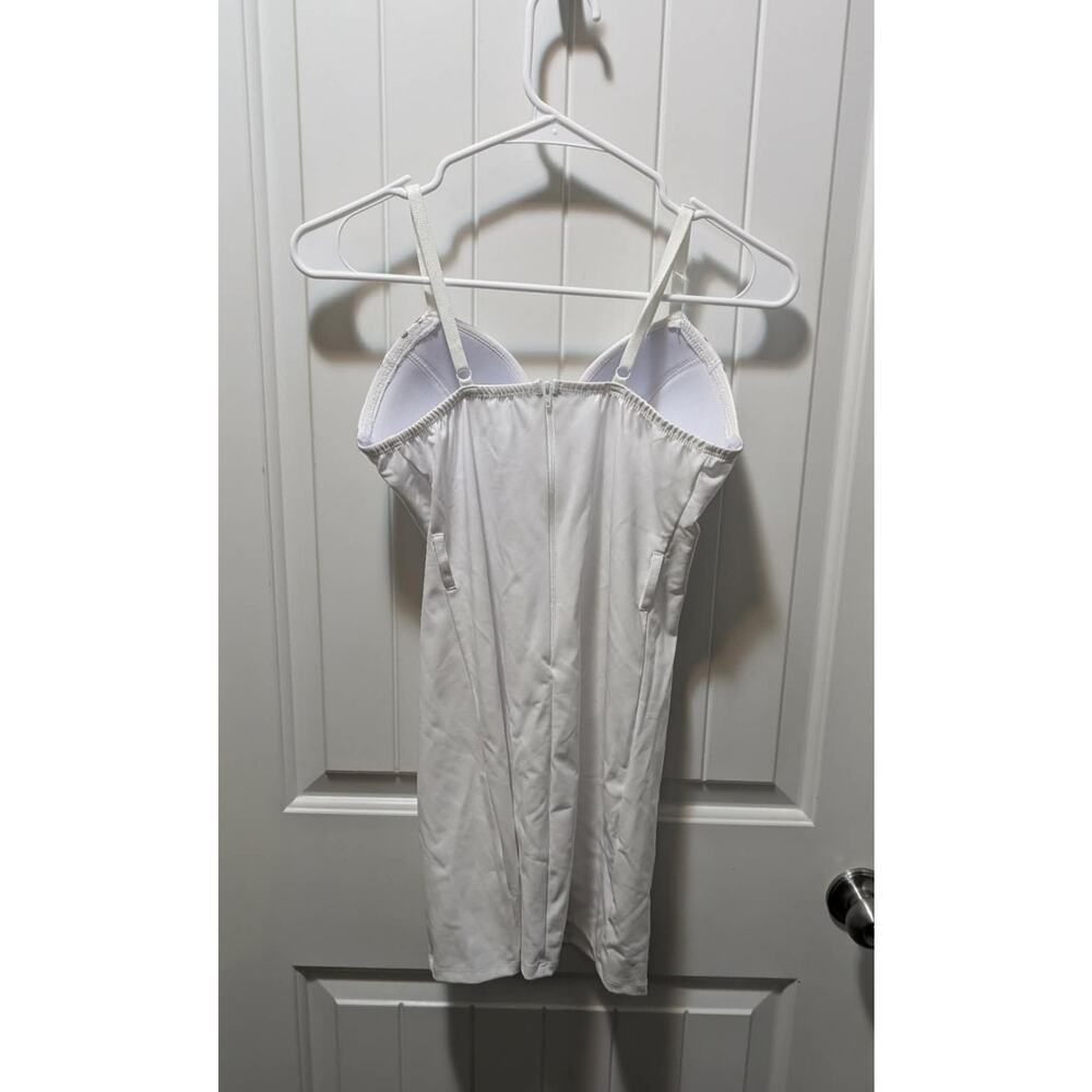 Adult White Wild West Sexy Mini Dress Halloween Costume Size Small (4-6) - Picture 5 of 11